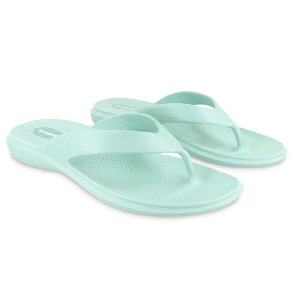 Okabashi Shoes - Okabashi Maui Flip Flop Sea Foam Size ML 8-9
